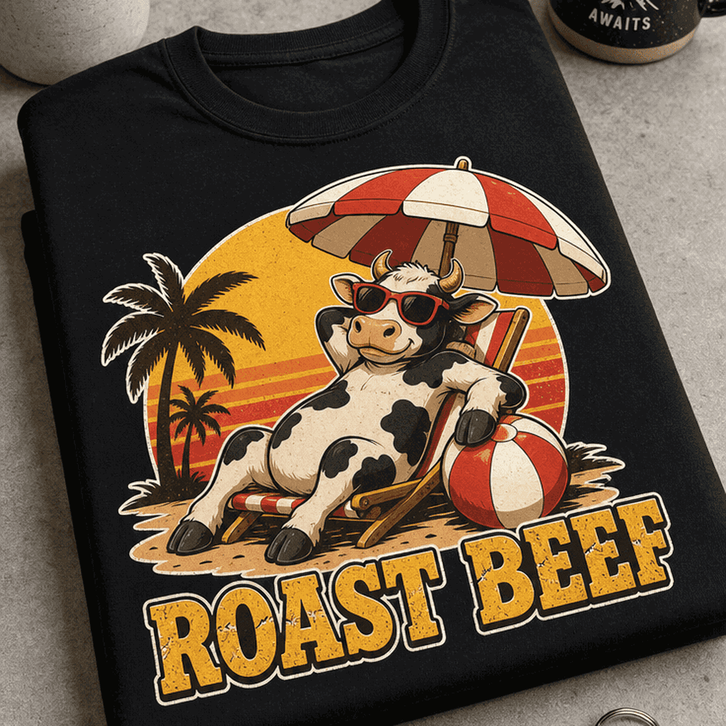 Majica za ljubitelje črnega humorja - ROAST BEEF