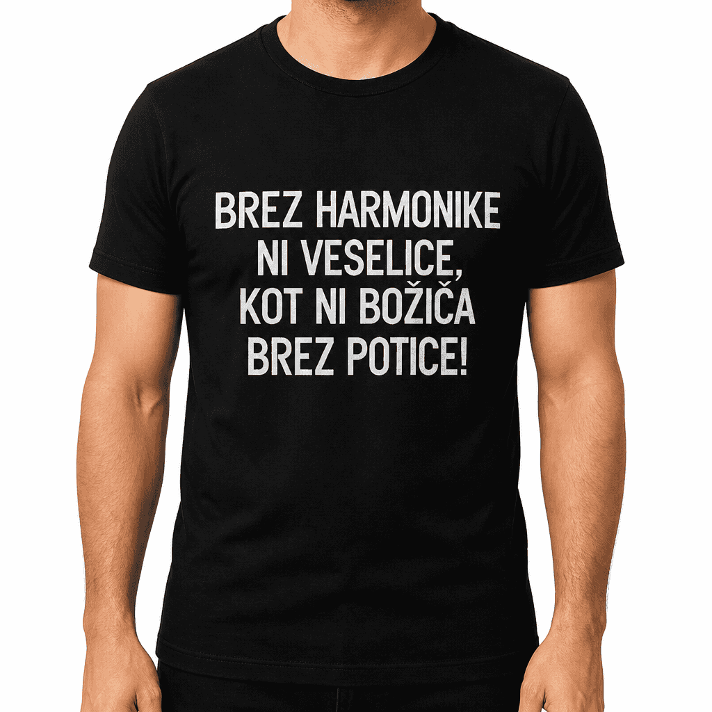 Smešna majica brez harmonike