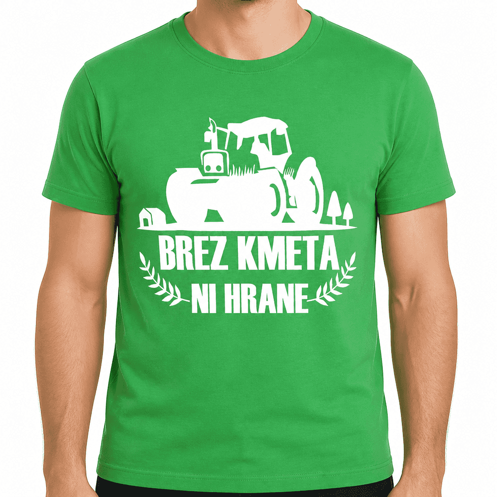 Smešna majica brez kmeta ni hrane (traktor)
