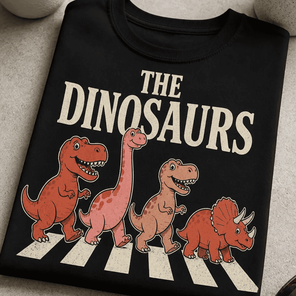 Majica za ljubitelje dinozavrov - THE DINOSAURS