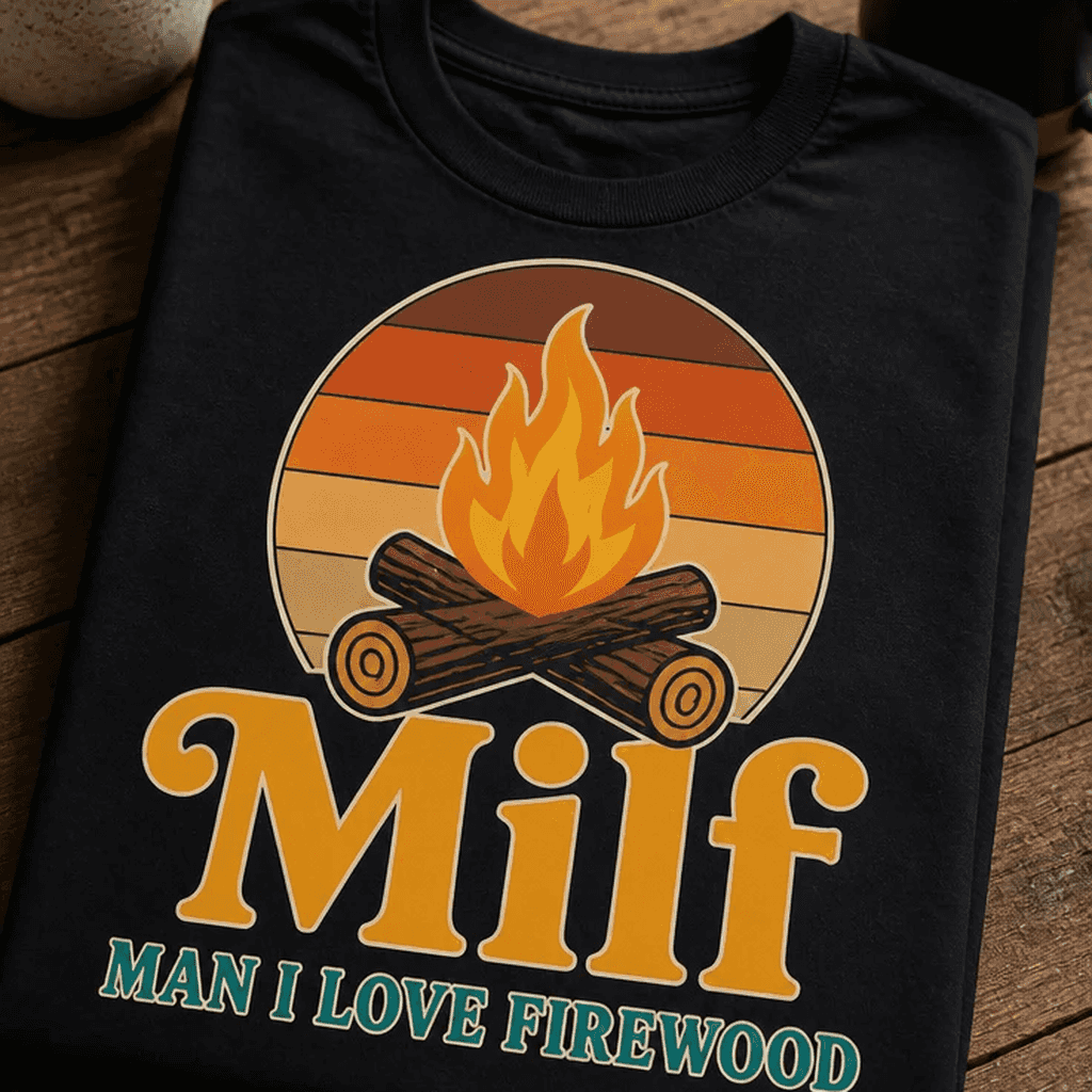 Majica za ljubitelje drv - Milf MAN I LOVE FIREWOOD