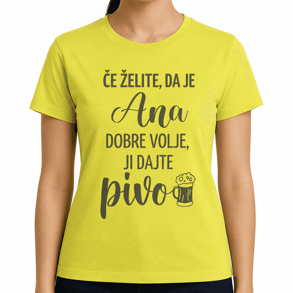 Smešna majica dajte ji pivo