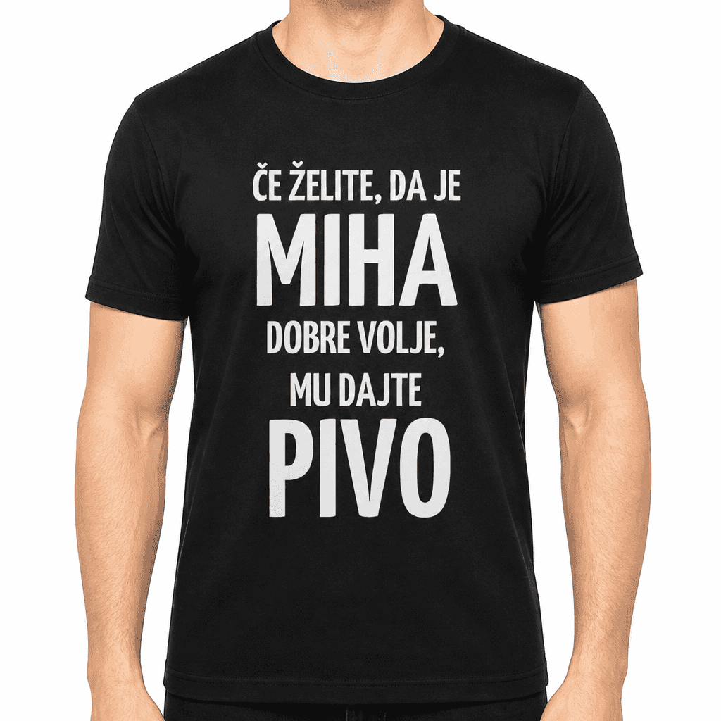 Smešna majica dajte mu pivo
