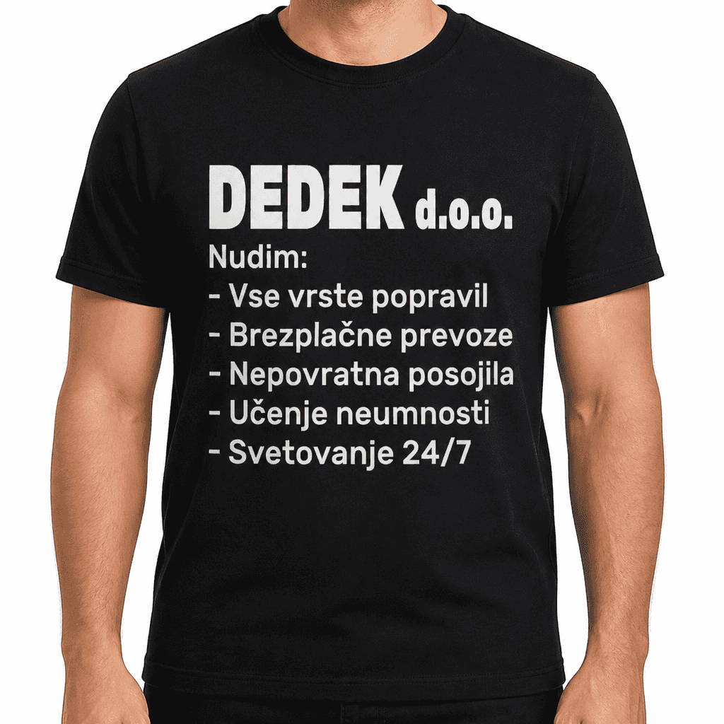 Smešna majica dedek d.o.o.