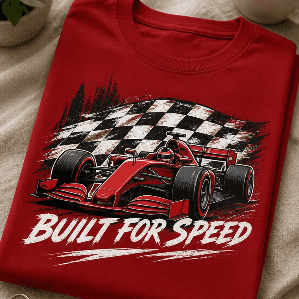 Majica za ljubitelje hitrosti - dirkalnik F1