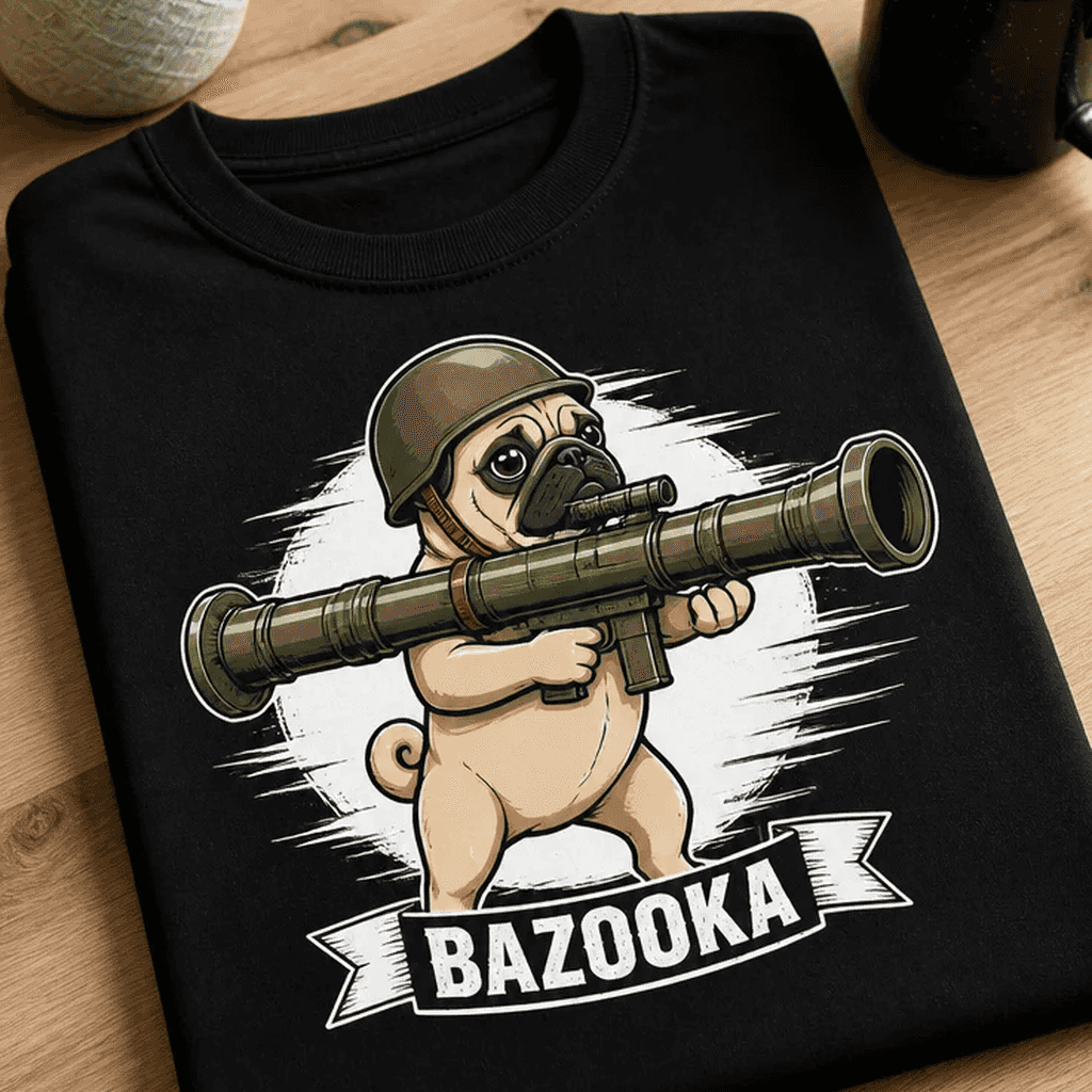 Majica za ljubitelje humornih motivov - BAZOOKA