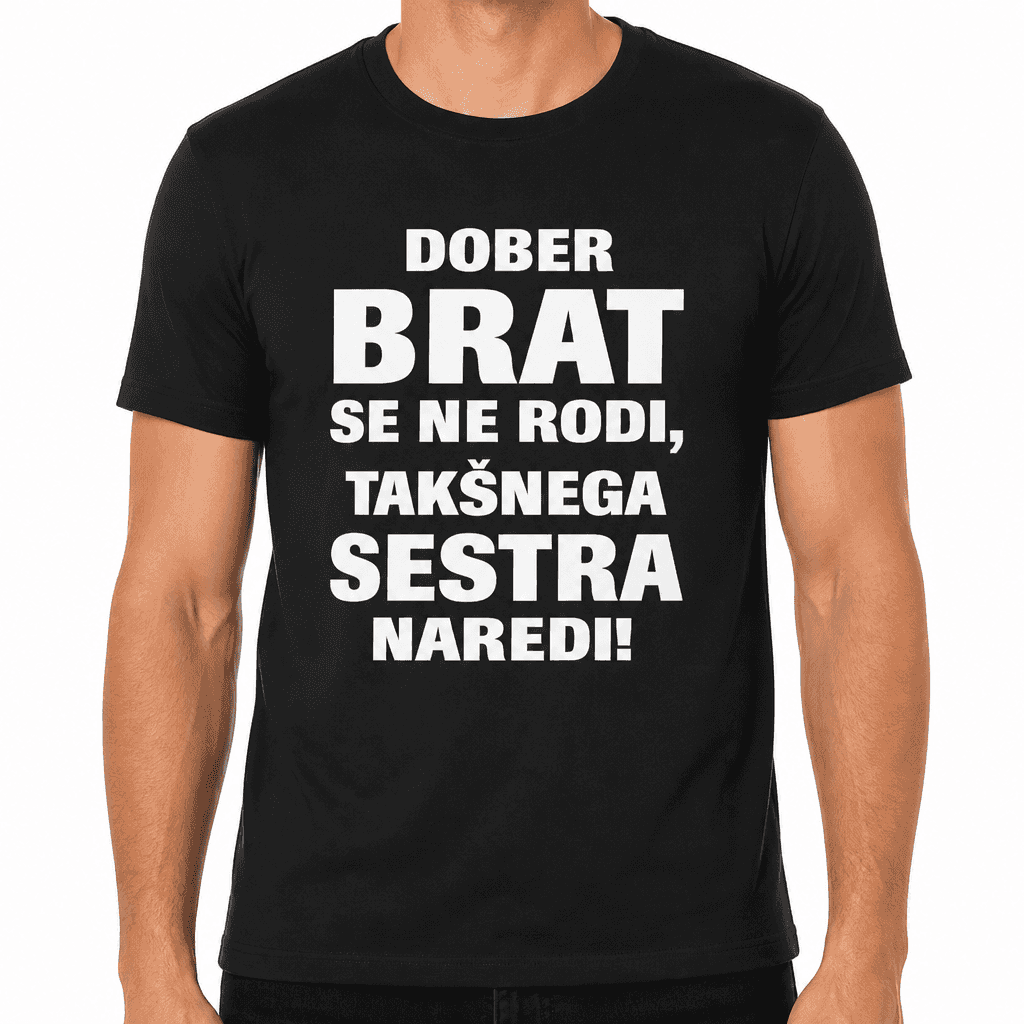 Smešna majica dober brat se ne rodi