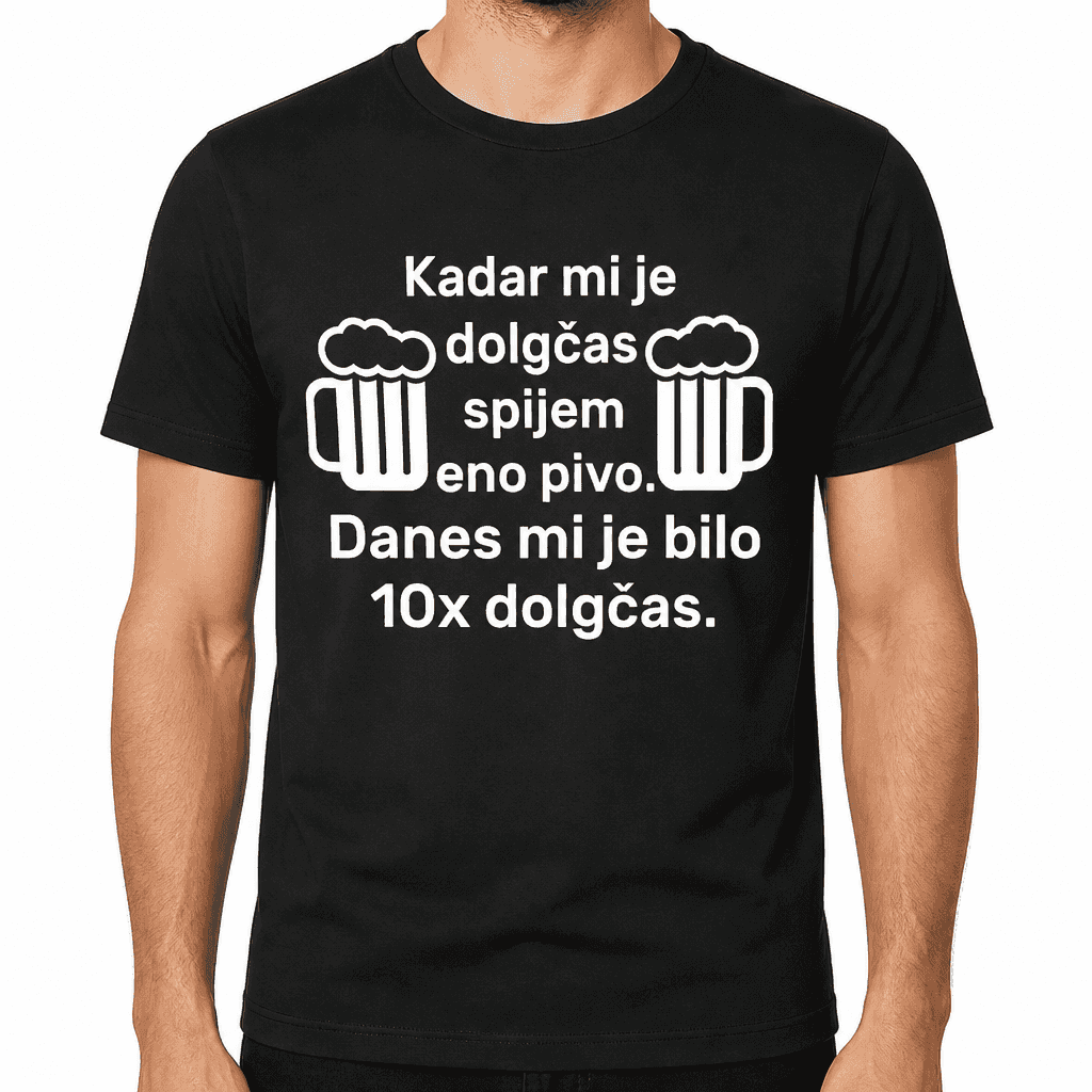 Smešna majica dolgčas pivo