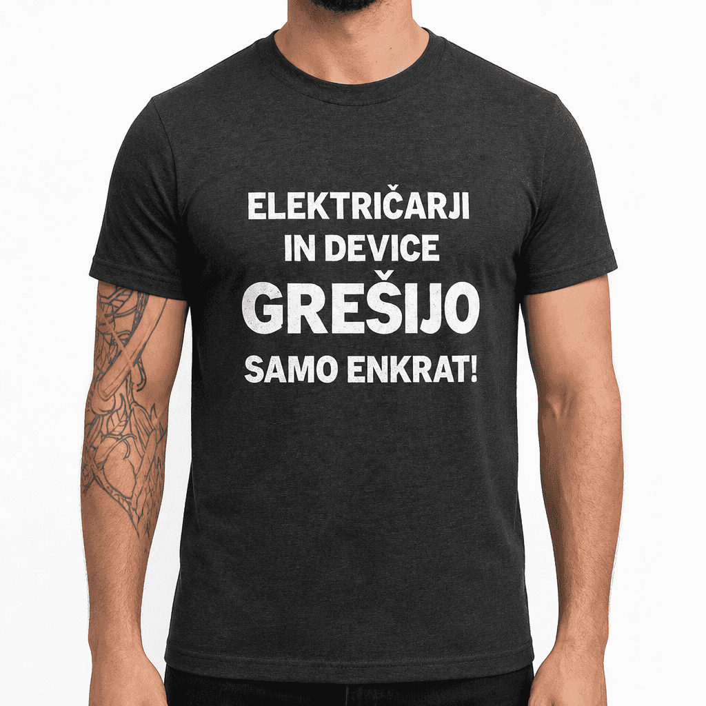 Smešna majica električarji in device