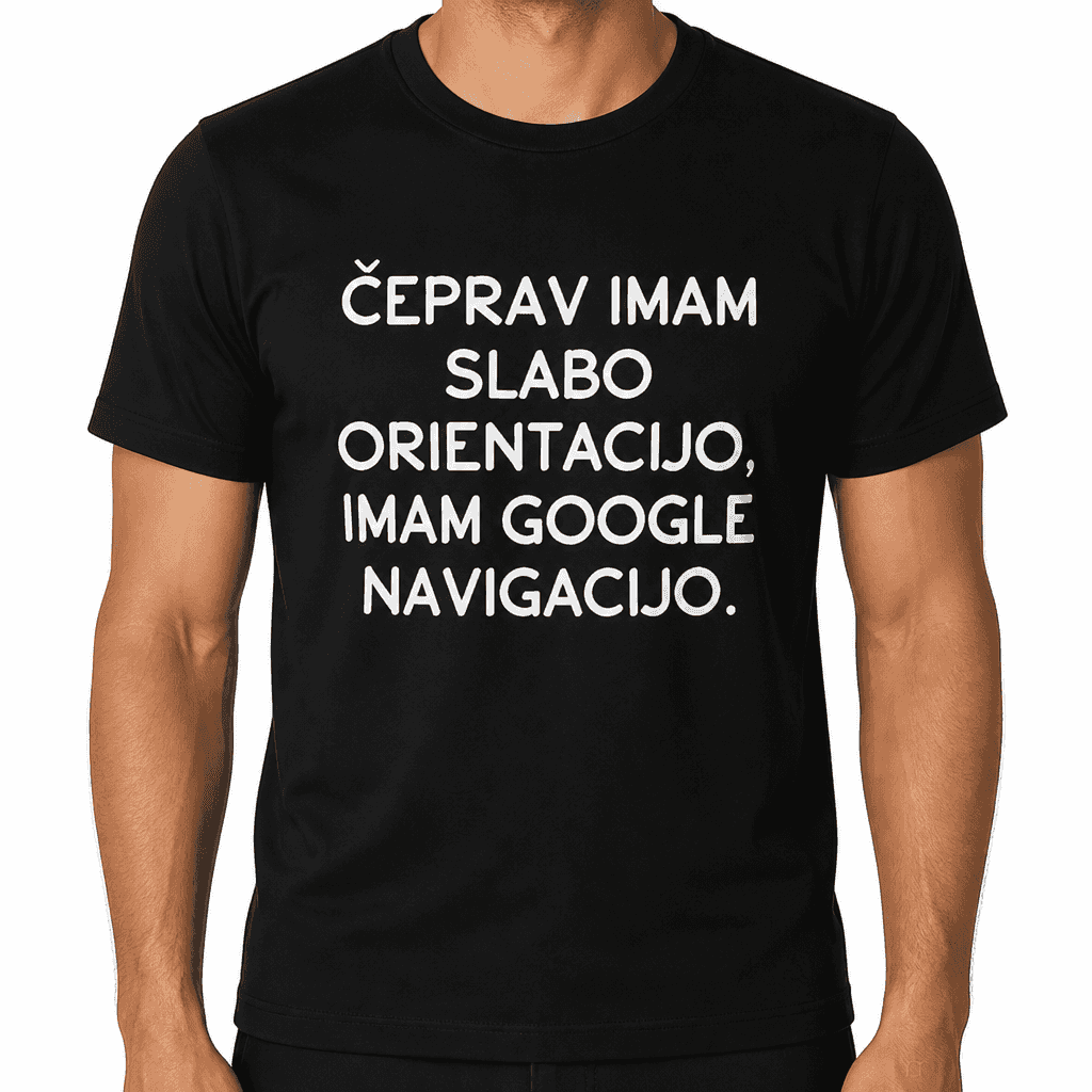 Smešna majica Google navigacija