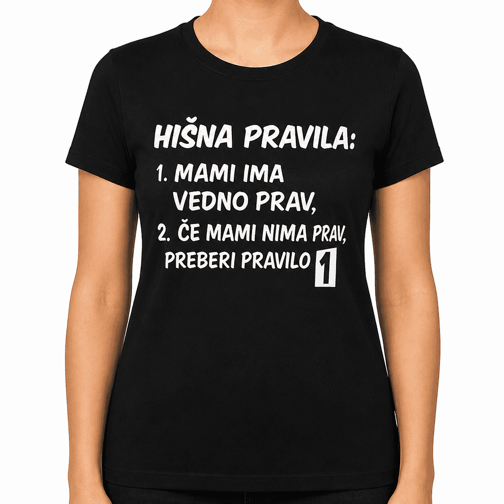 Smešna majica Hišna pravila
