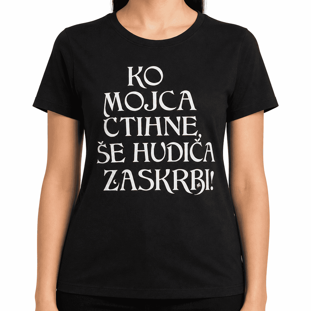 Smešna majica hudiča zaskrbi!