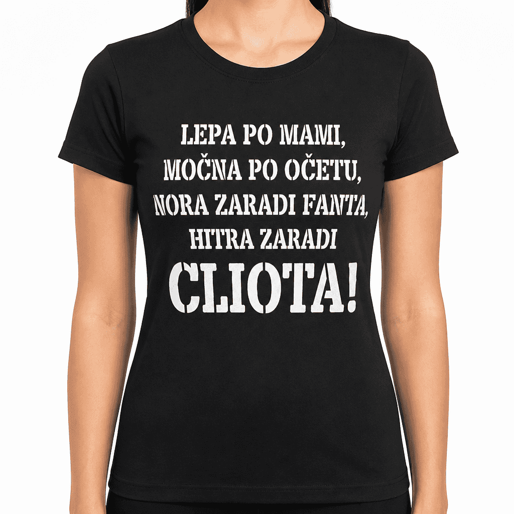 Smešna majica hitra zaradi avtomobila (znamka po želji)