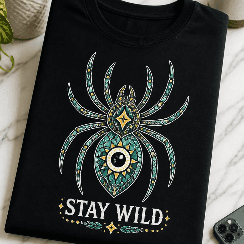 Majica za ljubitelje mistike - boho pajek