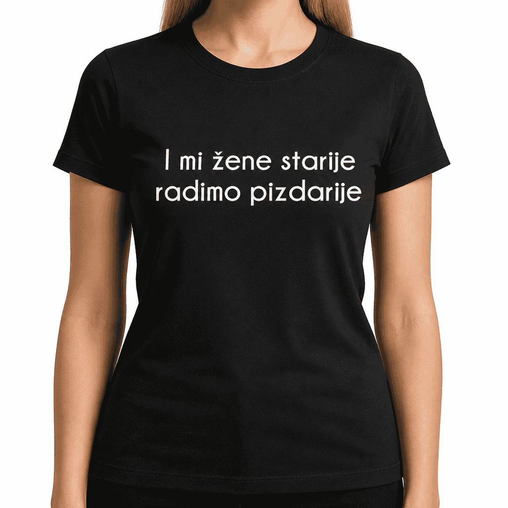 Smešna majica i mi žene starije