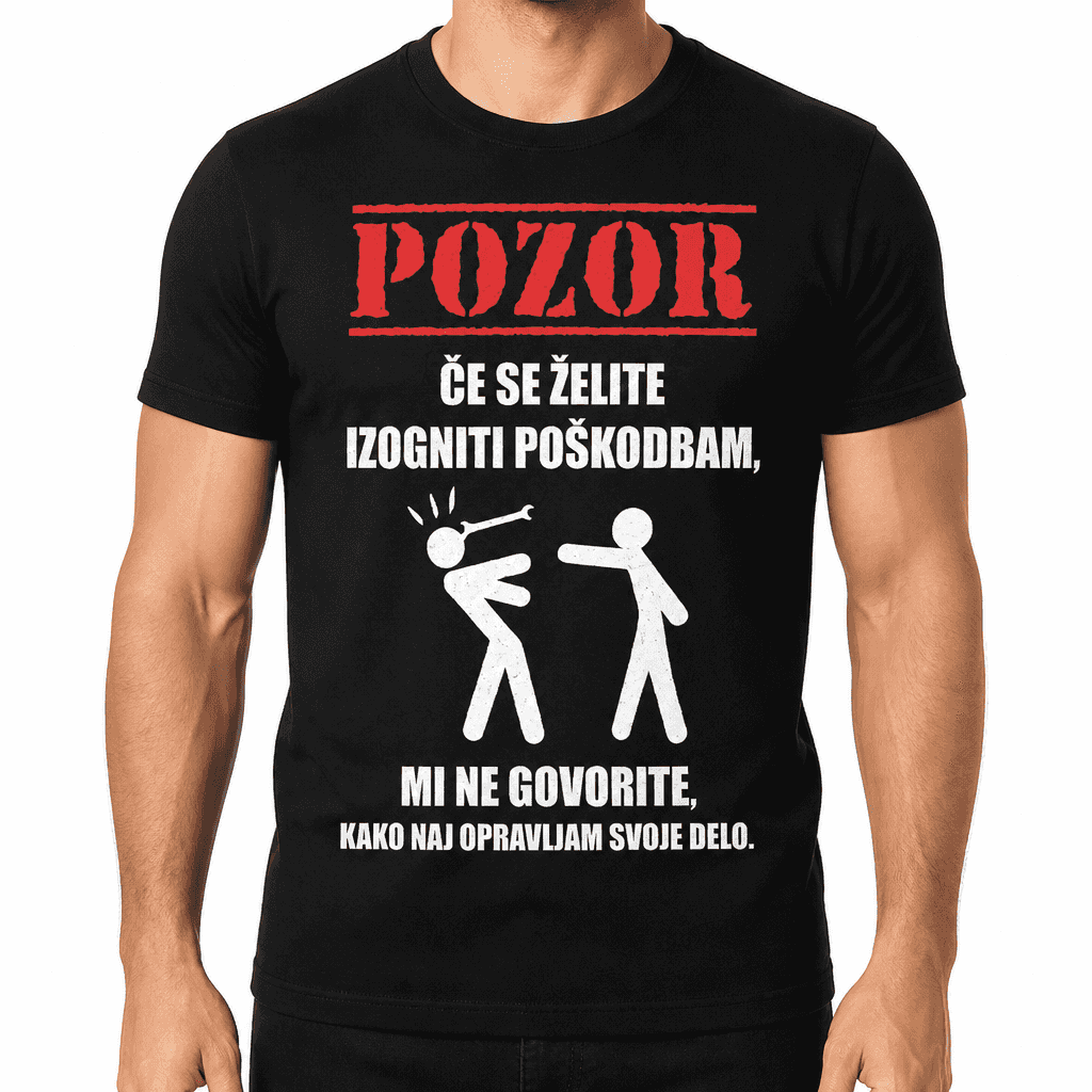 Smešna majica: izognite se poškodbam