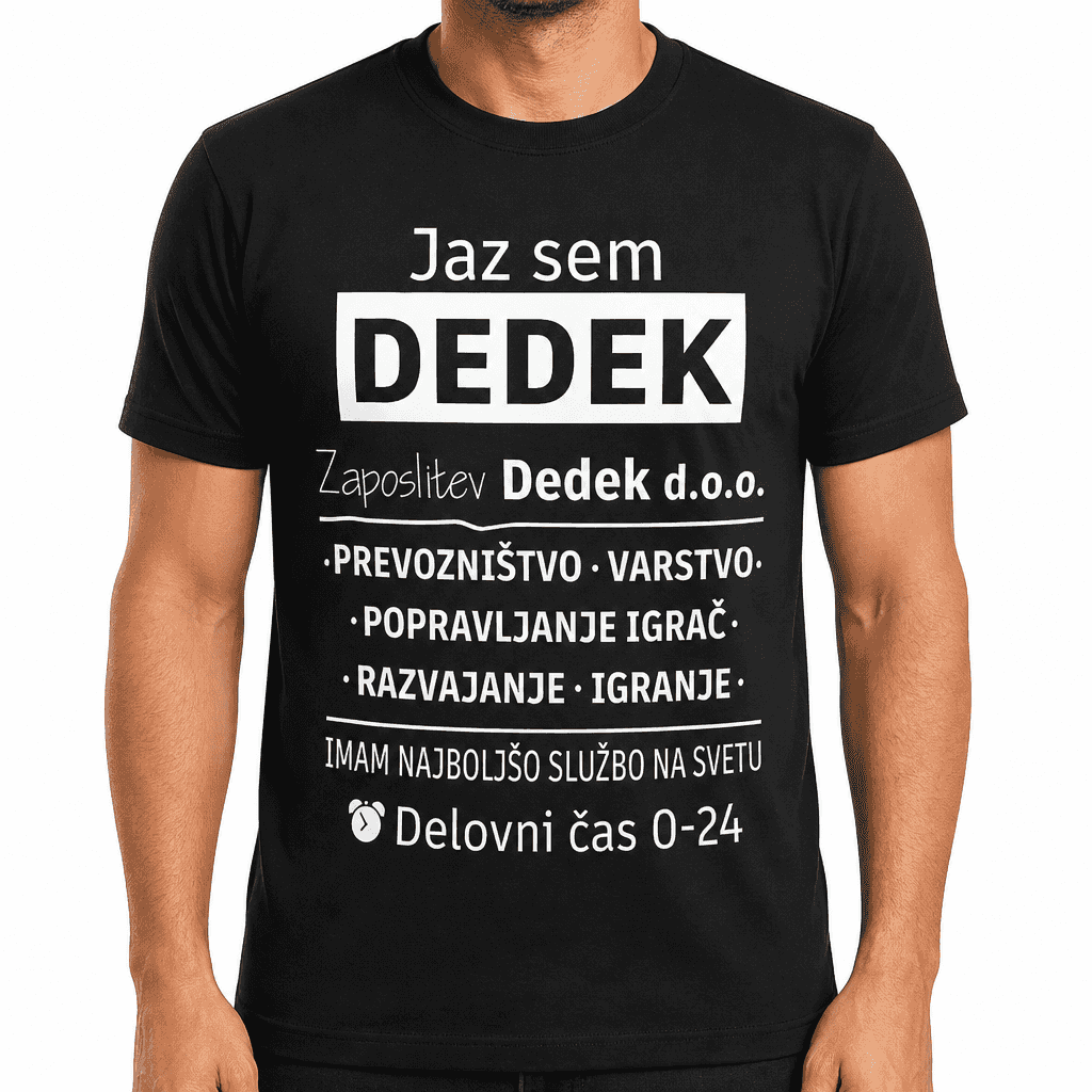 Smešna majica jaz sem dedek