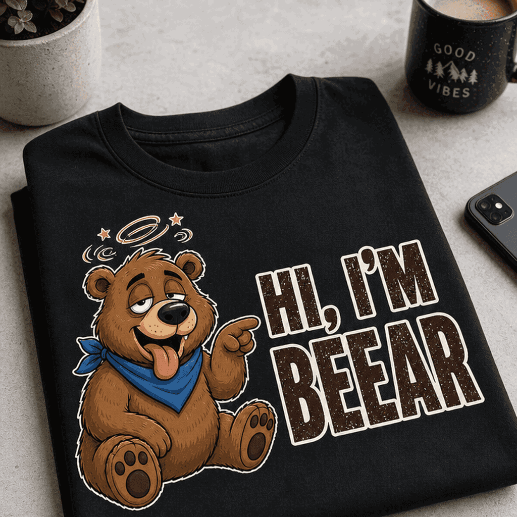 Majica za ljubitelje piva - HI, I'M BEEAR
