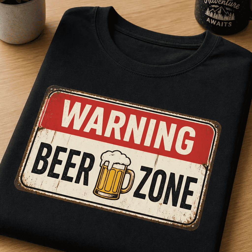 Majica za ljubitelje piva - WARNING BEER ZONE
