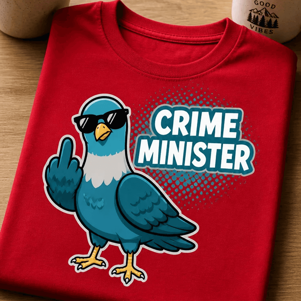 Majica za ljubitelje politične satire - CRIME MINISTER