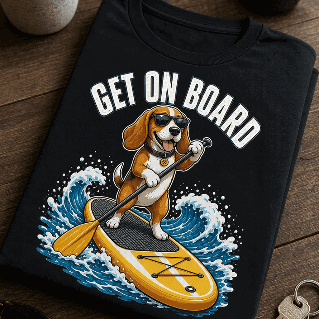 Majica za ljubitelje psov in vodnih športov - Get on board