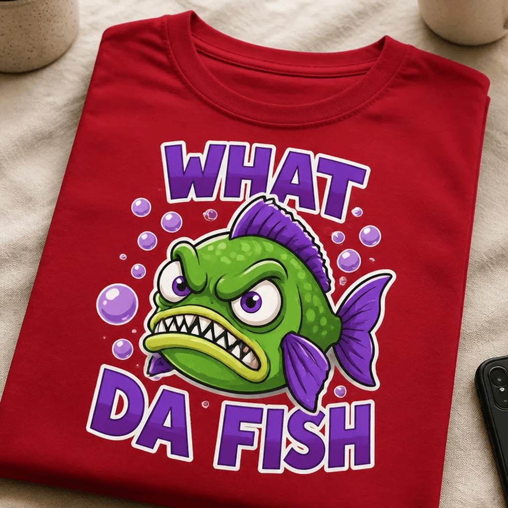 Majica za ljubitelje ribjega humorja - WHAT DA FISH