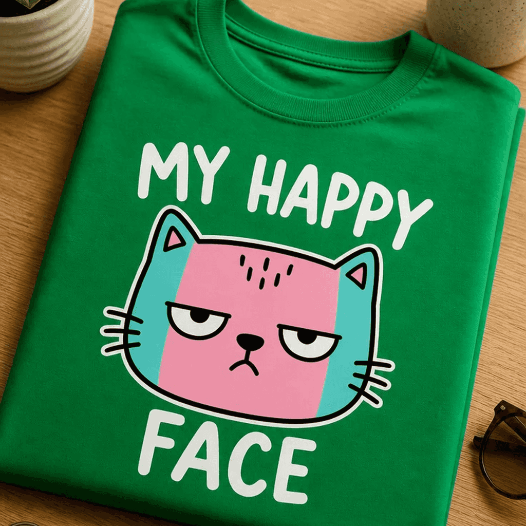 Majica za ljubitelje sarkazma - MY HAPPY FACE