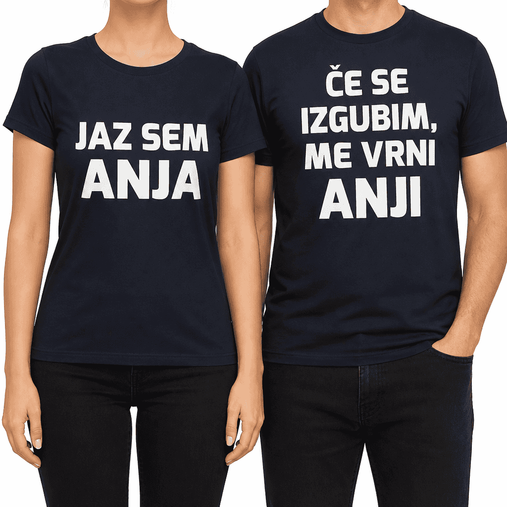 Smešna majica (komplet) - če se izgubim!
