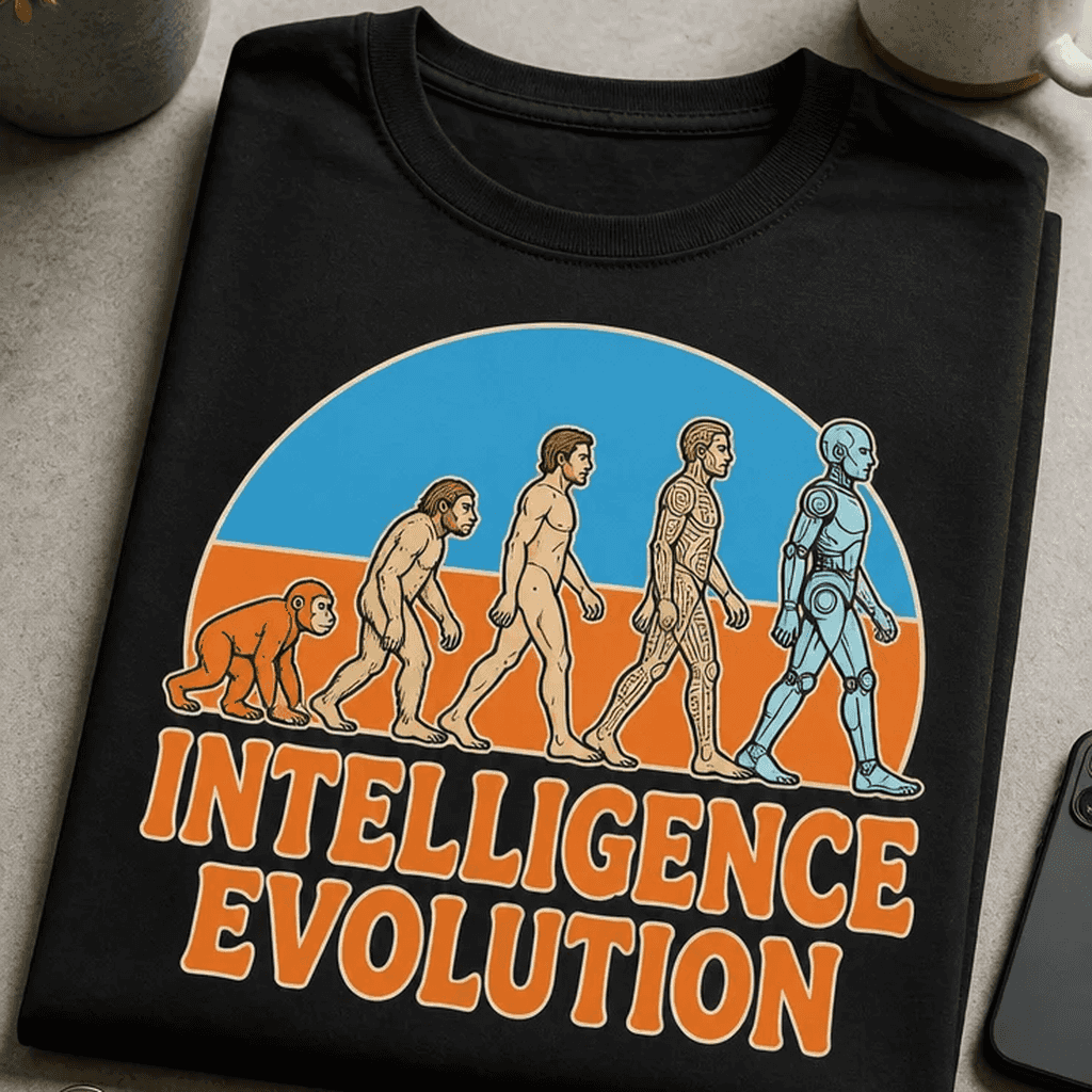 Majica za ljubitelje suhega humorja - INTELLIGENCE EVOLUTION