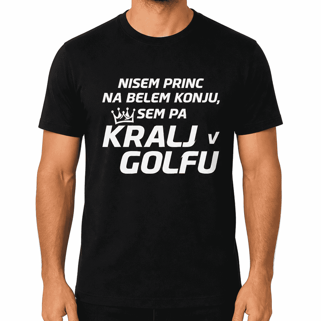 Smešna majica kralj v golfu
