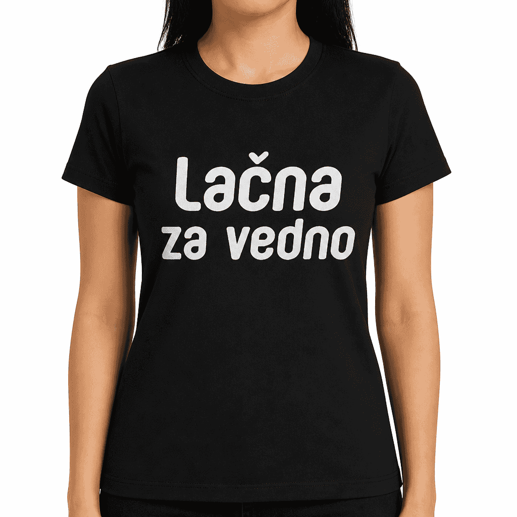 Smešna majica Lačna za vedno