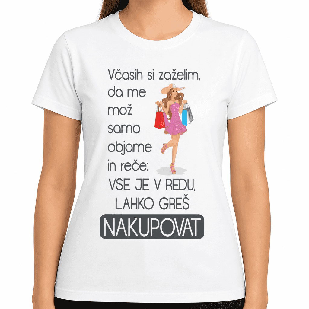 Smešna majica lahko greš nakupovat
