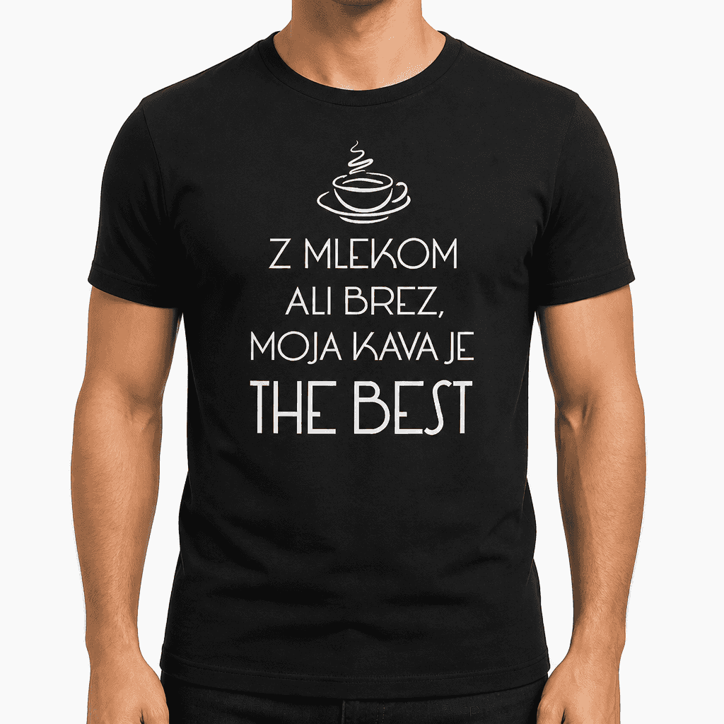Smešna majica moja kava je the best