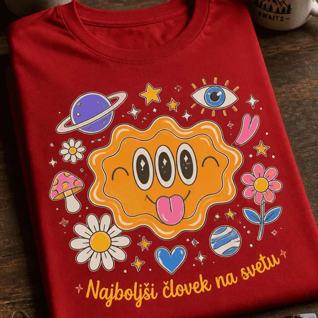 Majica za najboljšega človeka - Najboljši človek na svetu