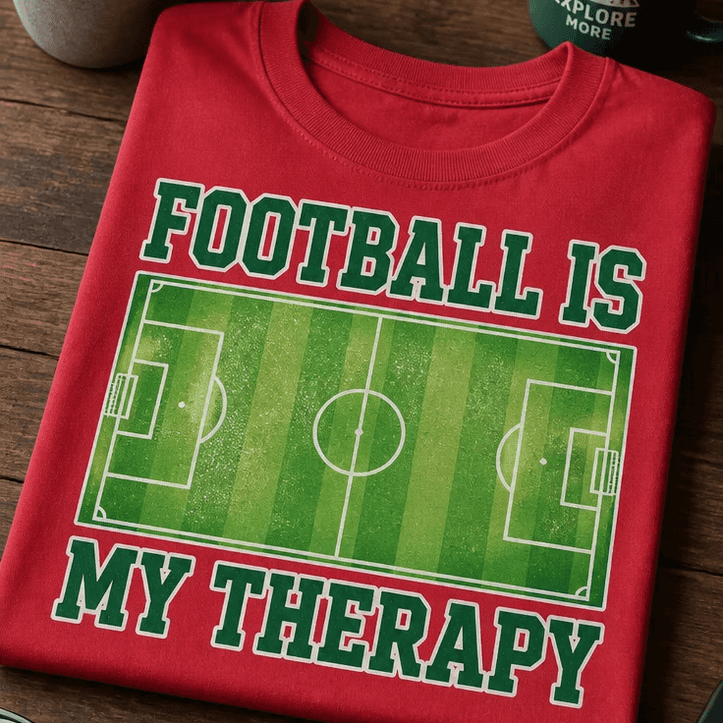 Majica za nogometne navdušence - FOOTBALL IS MY THERAPY