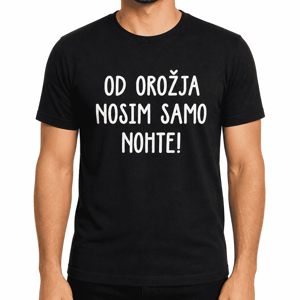 Smešna majica moje orožje so nohti
