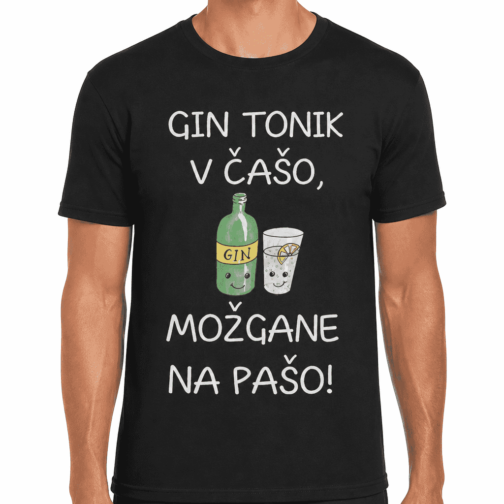 Smešna majica možgane na pašo (gin)