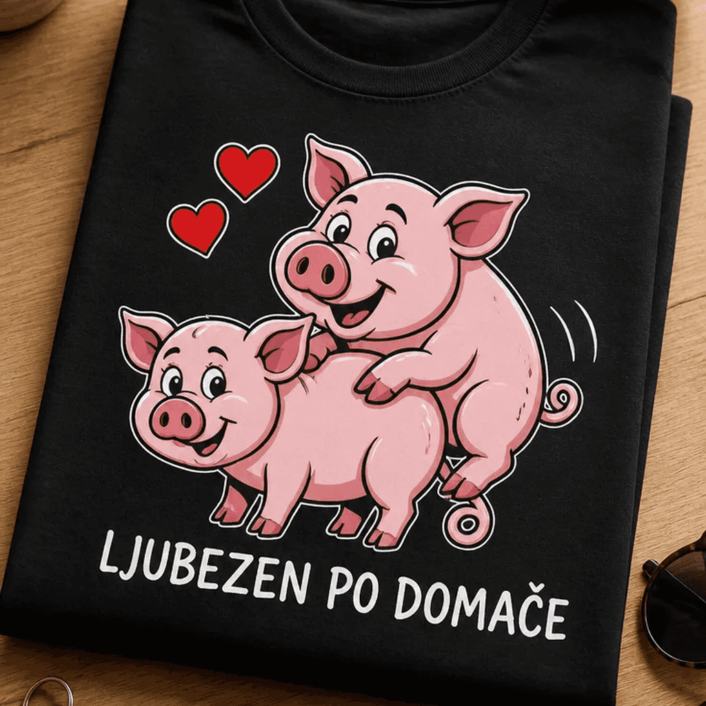 Majica za pare - LJUBEZEN PO DOMAČE