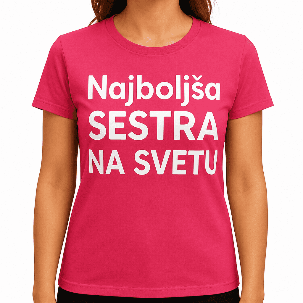 Smešna majica "Najboljša SESTRA NA SVETU"