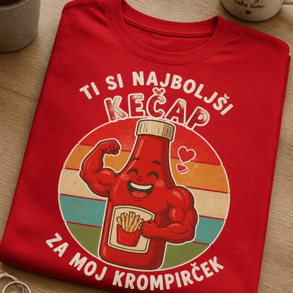 Majica za pare - TI SI NAJBOLJŠI KEČAP ZA MOJ KROMPIRČEK