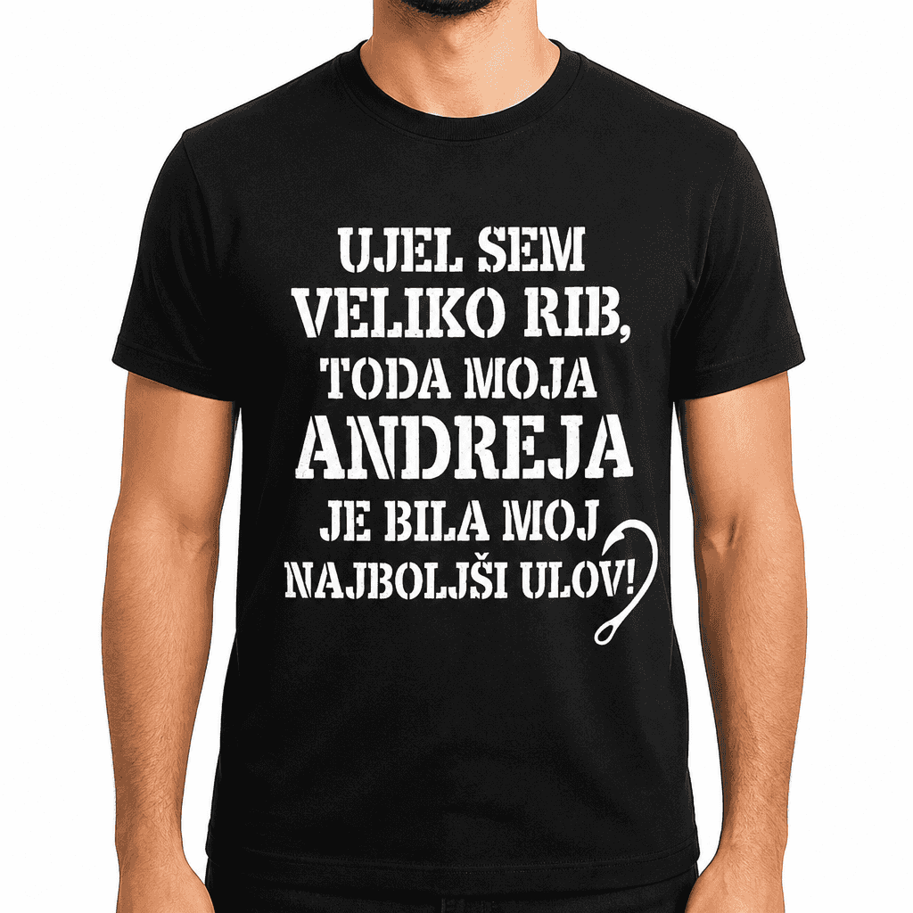 Smešna majica najboljši ulov ribič (ime po želji)