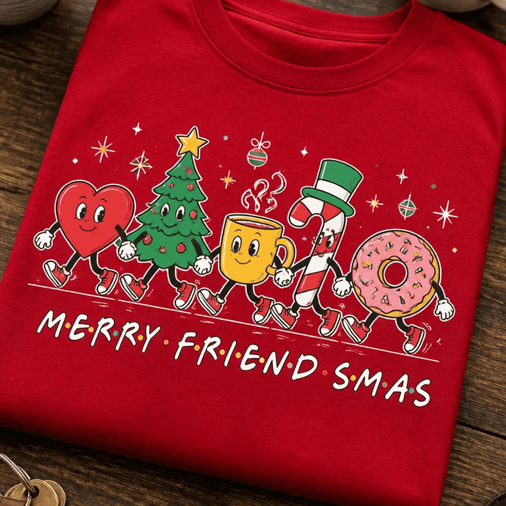 Majica za prijatelje in družbo - MERRY FRIEND-SMAS