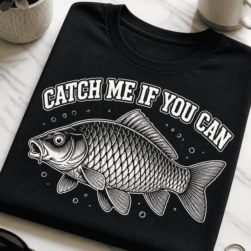 Majica za ribiče - CATCH ME IF YOU CAN