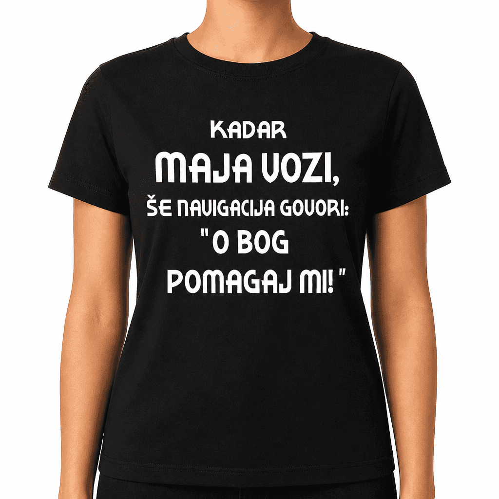 Smešna majica navigacija govori