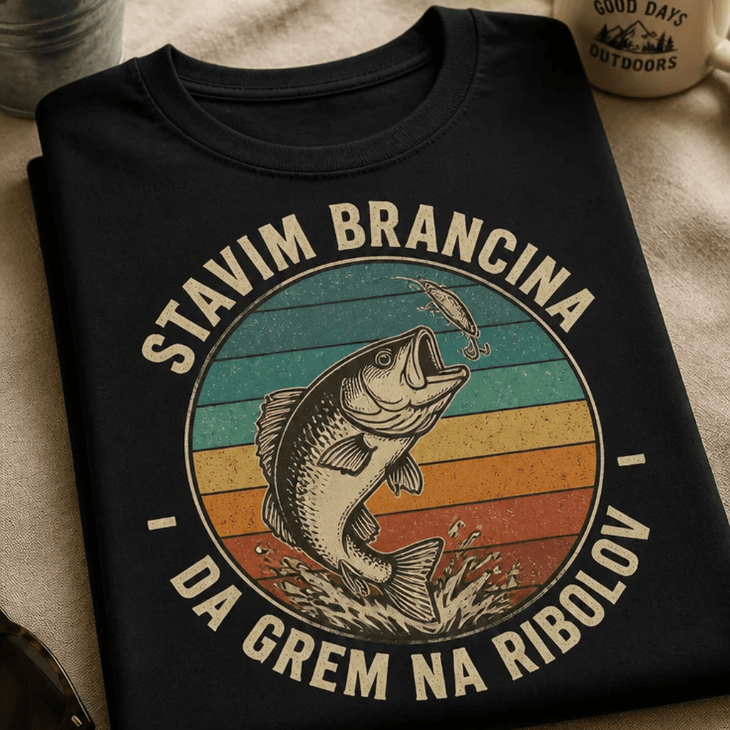 Majica za ribiče - STAVIM BRANCINA DA GREM NA RIBOLOV