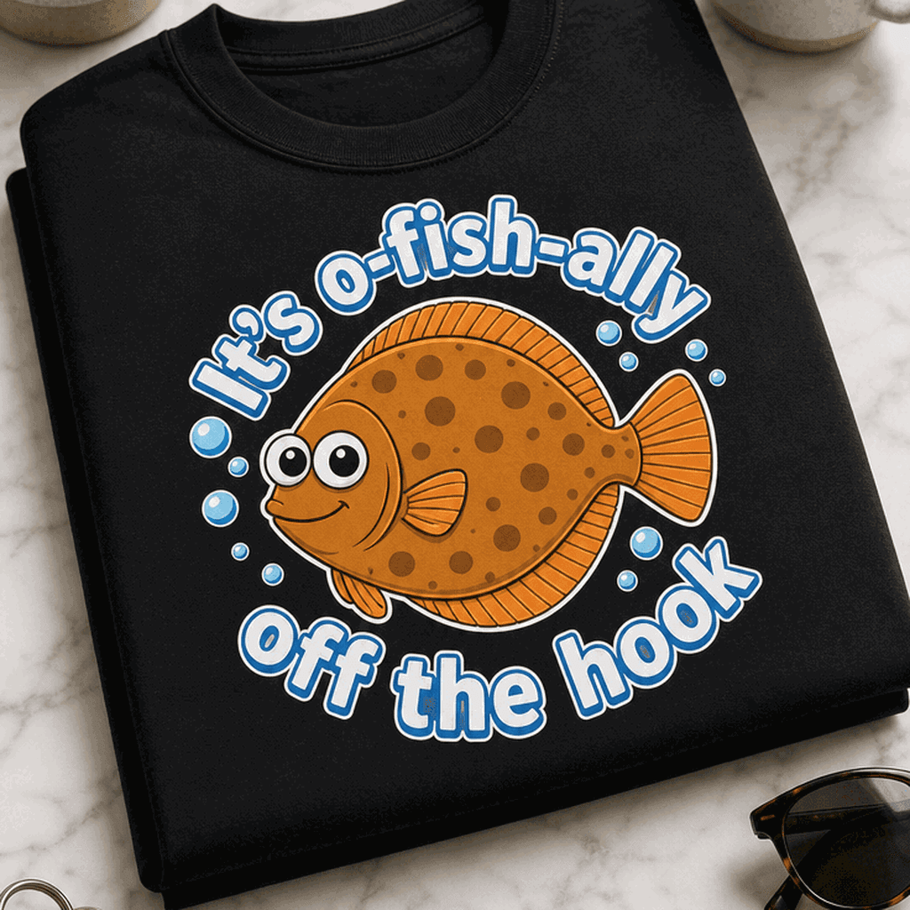 Majica za ribiče - It's o-fish-ally off the hook
