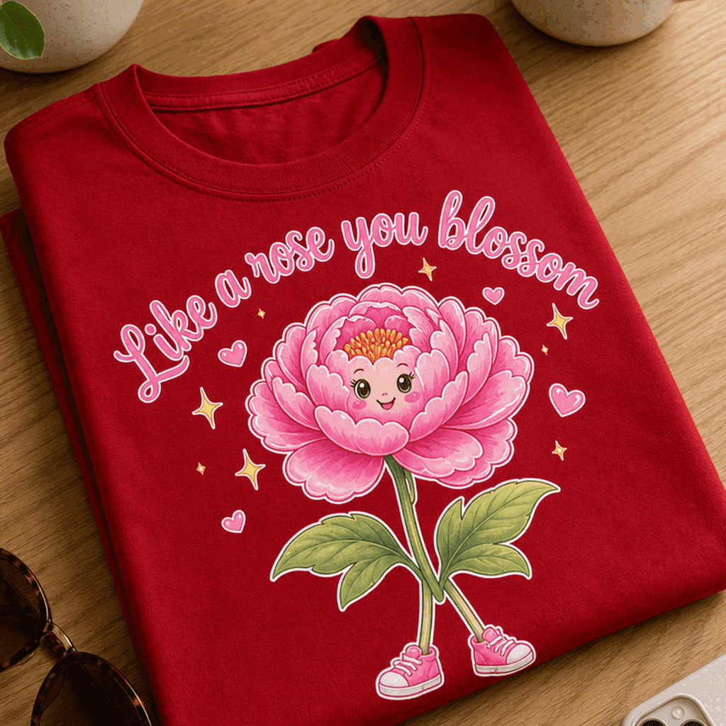 Majica za romantične duše - Like a rose you blossom