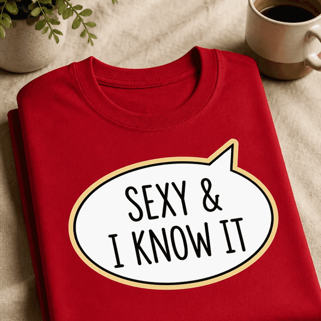 Majica za samozavestne odrasle - SEXY & I KNOW IT