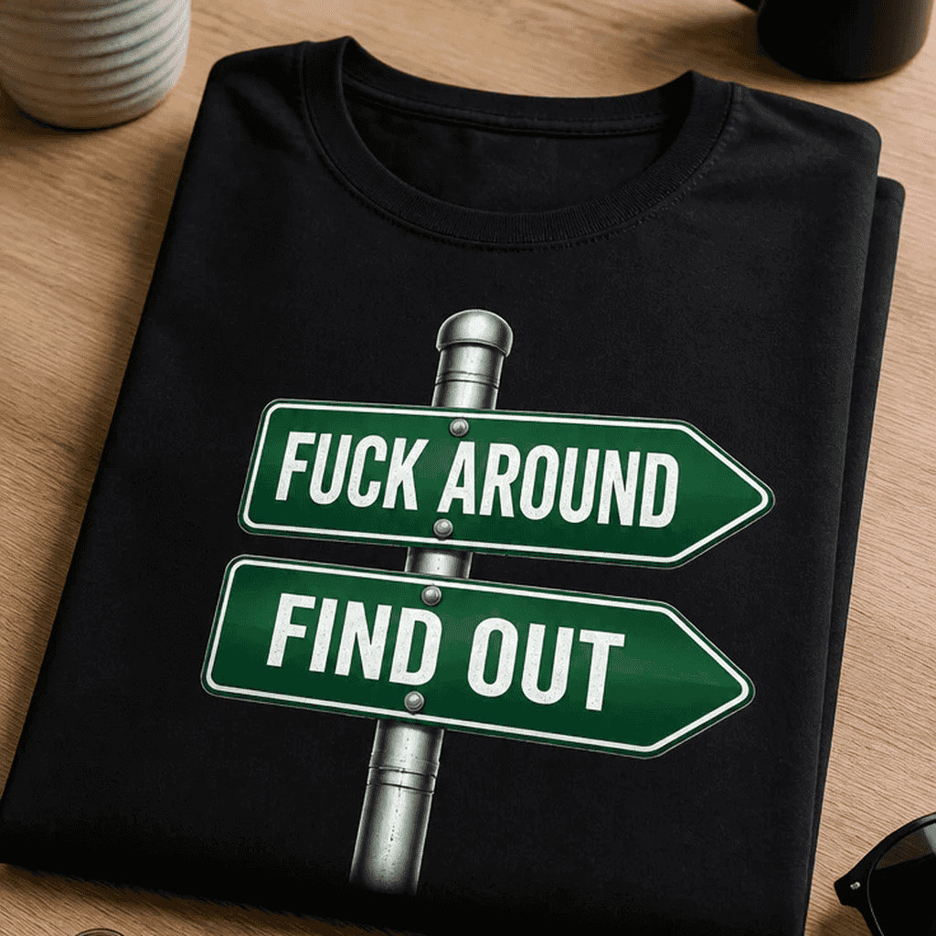 Majica za samozavestne provokatorje - FUCK AROUND FIND OUT