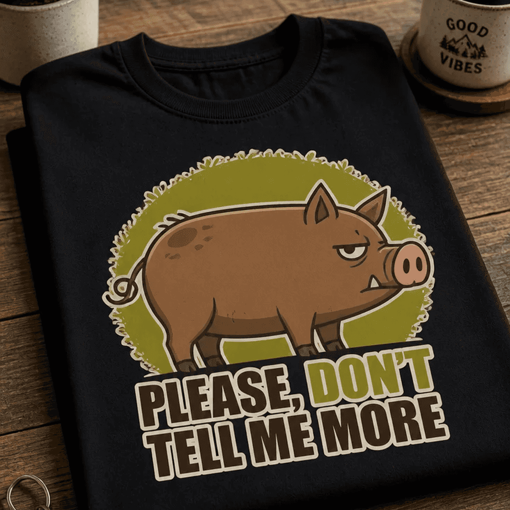 Majica za sarkastične ljudi - PLEASE, DON'T TELL ME MORE